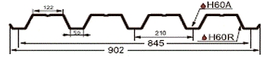 Профнастил GL-60R