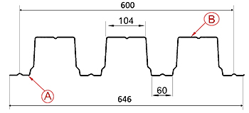 Профлист Н-114х600