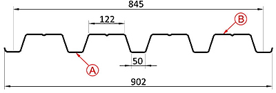 Профлист Н60х845